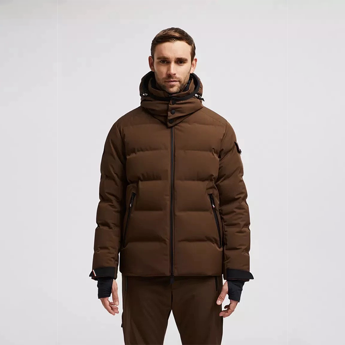 moncler montgetech hooded short down jacket